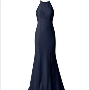 Amsale Ryland Bridesmaid or Prom Dress - Navy Blue
